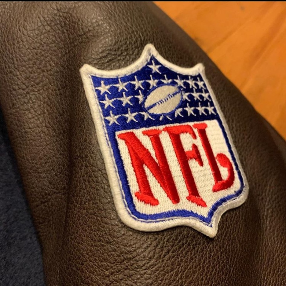 Vintage 90s Starter Miami Dolphins leather jacket - Picture 3 of 8